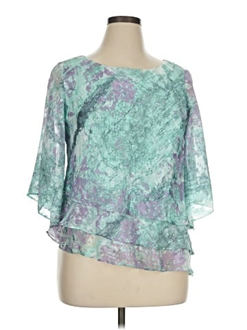 Alex Evenings 3/4 Sleeve Blouse (view 1)