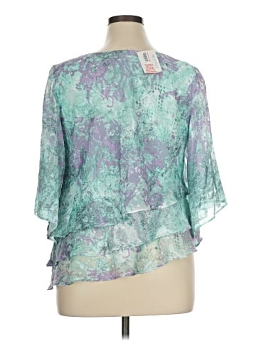Alex Evenings 3/4 Sleeve Blouse (view 2)