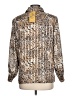 Alia 100% Polyester Animal Print Tan Long Sleeve Blouse Size 12 - photo 2