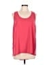 Pleione 100% Polyester Red Sleeveless Top Size L - photo 1
