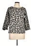 Tahari Animal Print Gray Pullover Sweater Size L - photo 1
