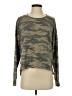 P.J. Salvage Camo Green Sweatshirt Size S - photo 1