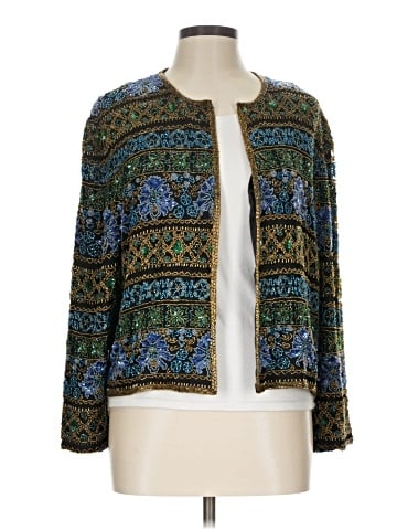 Adrianna Papell Silk Blazer (view 1)