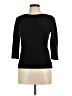Ann Taylor Solid Black Pullover Sweater Size M - photo 1