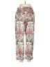 Melonie Floral White Casual Pants Size M - photo 2