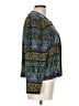 Adrianna Papell 100% Silk Print Blue Silk Blazer Size L (estimated) - photo 4