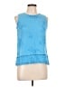 Daniel Rainn 100% Rayon Blue Sleeveless Blouse Size L - photo 1