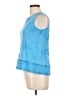 Daniel Rainn 100% Rayon Blue Sleeveless Blouse Size L - photo 5