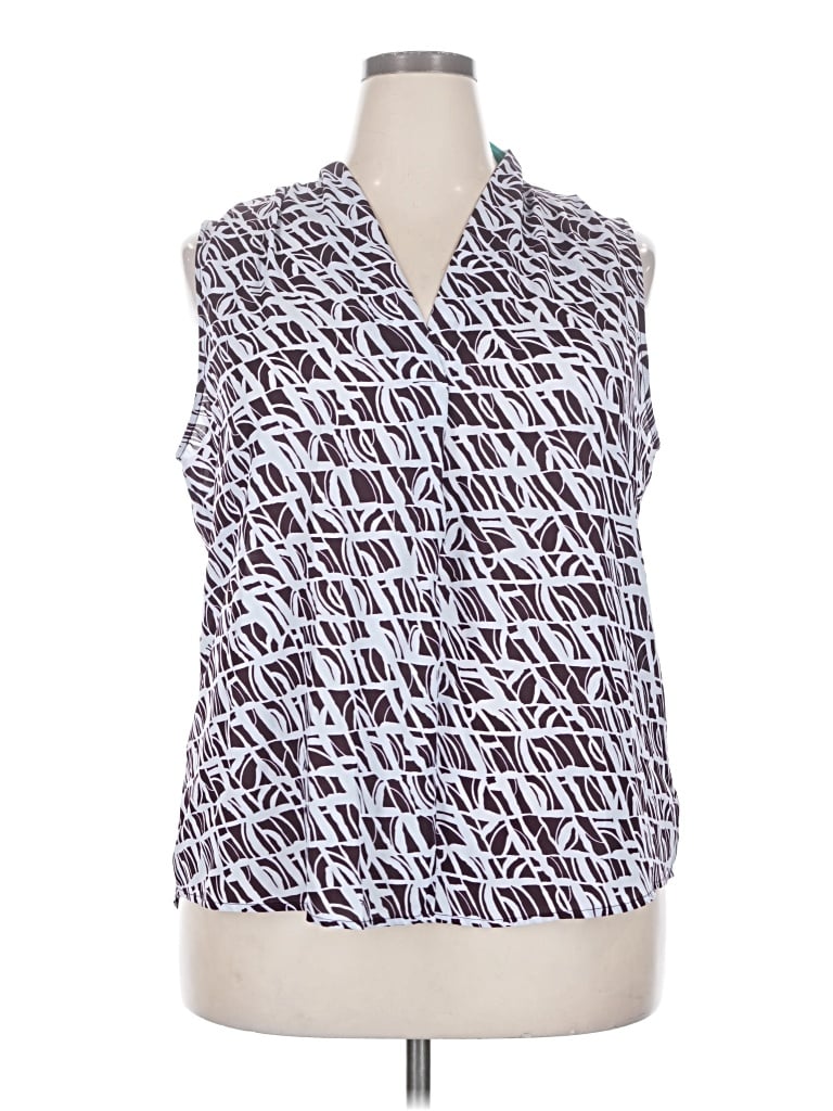 Pre-owned Fortune + Ivy Sleeveless Blouse In Purple