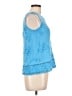 Daniel Rainn 100% Rayon Blue Sleeveless Blouse Size L - photo 4