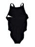 Nike Solid Black One Piece Swimsuit Size 10 - photo 2