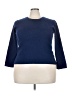 J.Crew Factory Store Color Block Blue Pullover Sweater Size 3X - photo 1