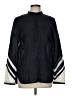 Tory Burch 100% Linen Black Long Sleeve Blouse Size 8 - photo 1