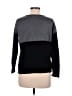 Splendid Color Block Gray Black Pullover Sweater Size M - photo 2