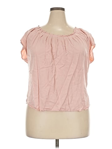 LC Lauren Conrad Short Sleeve Blouse (view 1)