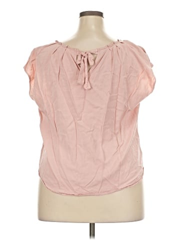 LC Lauren Conrad Short Sleeve Blouse (view 2)