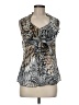 Boston Proper Silver Sleeveless Blouse One size - photo 1