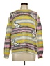 Tory Burch Print Yellow Pullover Sweater Size L - photo 1