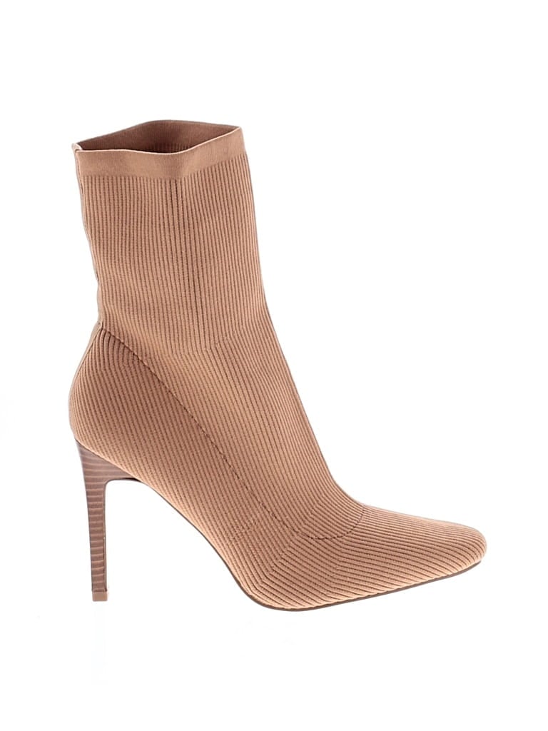 Pre-owned Assorted Brands Ankle Boots In Tan