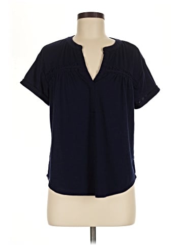 Cable & Gauge Short Sleeve Blouse (view 1)
