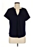 Cable & Gauge Blue Short Sleeve Blouse Size M - photo 1