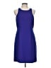 J.Crew 100% Polyester Solid Blue Cocktail Dress Size 12 - photo 1