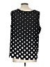 Talbots Outlet Polka Dots Black Sleeveless Blouse Size L - photo 2