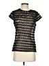 Milly 100% Polyester Black Short Sleeve Top Size 0 - photo 1