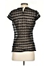 Milly 100% Polyester Black Short Sleeve Top Size 0 - photo 2