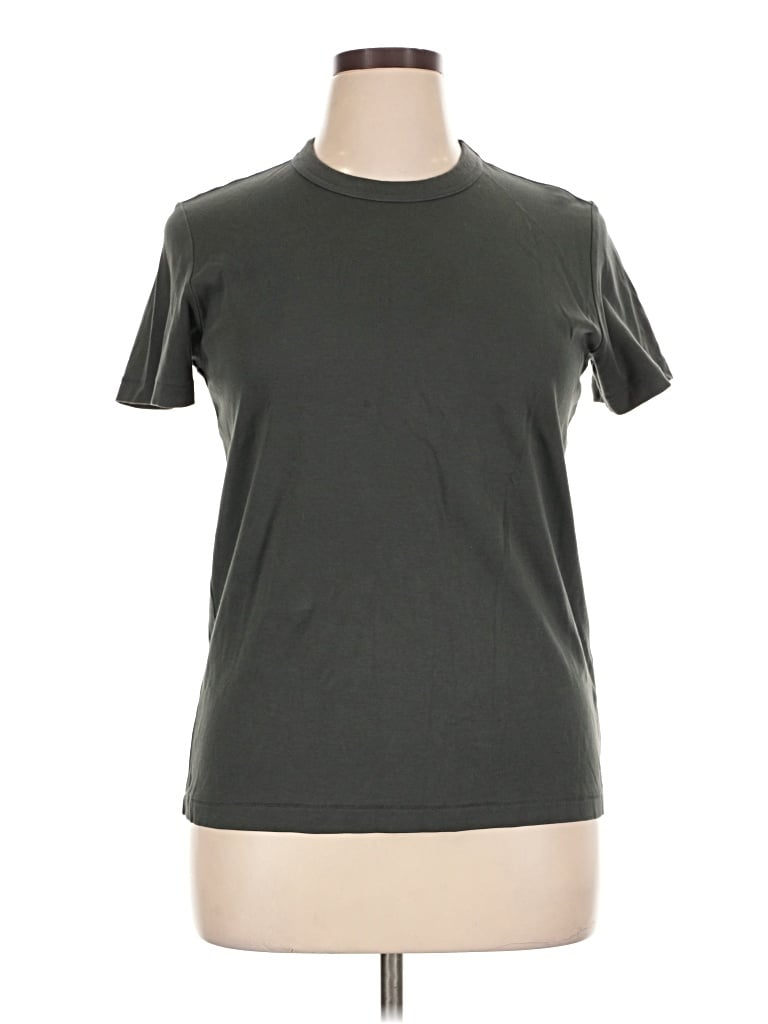 Pre-owned Uniqlo U Short Sleeve T-shirt In Gray