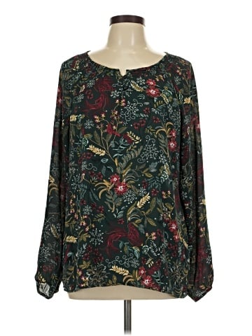 Christopher & Banks Long Sleeve Blouse (view 1)