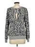 1.State Animal Print Gray Pullover Sweater Size L - photo 2