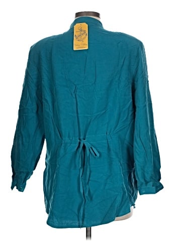 iB Diffusion Long Sleeve Silk Top (view 2)