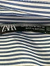 Zara Stripes Blue Long Sleeve Button-Down Shirt Size M - photo 7