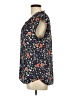 Daniel Rainn 100% Polyester Floral Black Short Sleeve Blouse Size L - photo 5