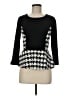 Cupio Houndstooth Black Pullover Sweater Size M - photo 1