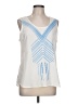 Violet & Claire 100% Polyester White Sleeveless Blouse Size L - photo 1