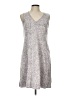 Ann Taylor LOFT Metallic Silver Casual Dress Size 12 - photo 1
