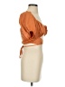 pretty garbage Orange Short Sleeve Blouse Size S - photo 4