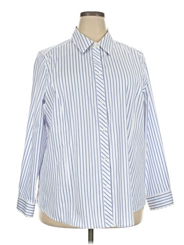 Foxcroft Long Sleeve Button-Down Shirt (view 1)