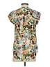 Daniel Rainn Floral Ivory Short Sleeve Blouse Size S - photo 2