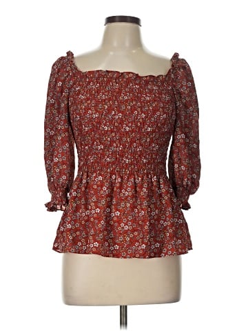Max Studio 3/4 Sleeve Blouse (view 1)