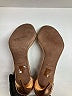 BCBGMAXAZRIA 100% Leather Gold Sandals Size 9 - photo 5