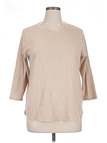 KIRKLAND Signature 3/4 Sleeve T-Shirt (view 1)