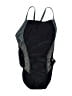 Speedo Chevron-herringbone Gray One Piece Swimsuit Size 10 - photo 1