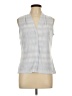Calvin Klein Silver Sleeveless Blouse Size L (petite) - photo 1