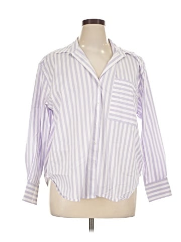 AYR 3/4 Sleeve Button-Down Shirt (view 1)