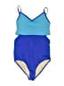 Lands' End Color Block Blue One Piece Swimsuit Size XL - photo 1