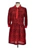 Cooperative 100% Polyester Print Red Casual Dress Size L - photo 1