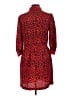 Cooperative 100% Polyester Print Red Casual Dress Size L - photo 2